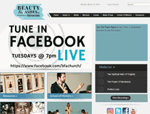 Tablet Screenshot of beautyforashes.org